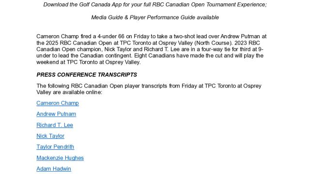 Round 2 Press Release