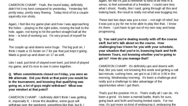 Cameron Champ